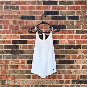 White Nike dri-fit tank top